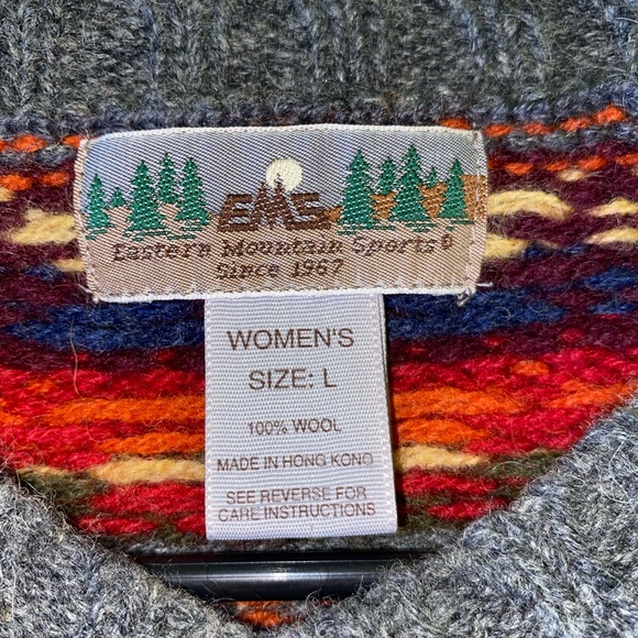 EMS patterned wool sweater - Picture 3 of 5